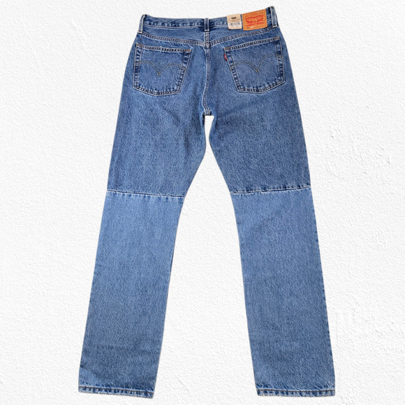 Levi's 501 Medium Wash 150th Anniversary High Rise Straight Leg Jeans Size 30 - Picture 12 of 12